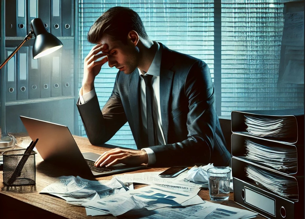 Tired Male Professional