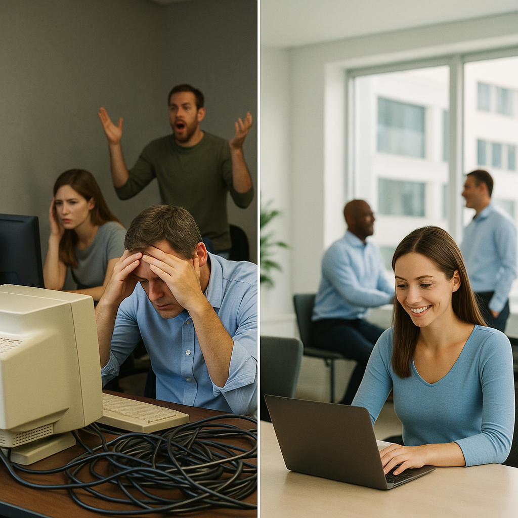 Chaotic IT setup vs Smooth IT Environment