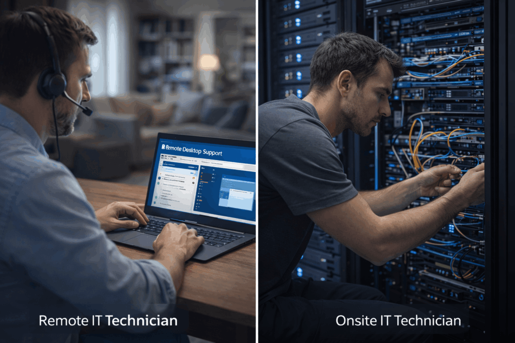 Remote Desktop Support vs. Onsite: Pros, Cons, and Use Cases