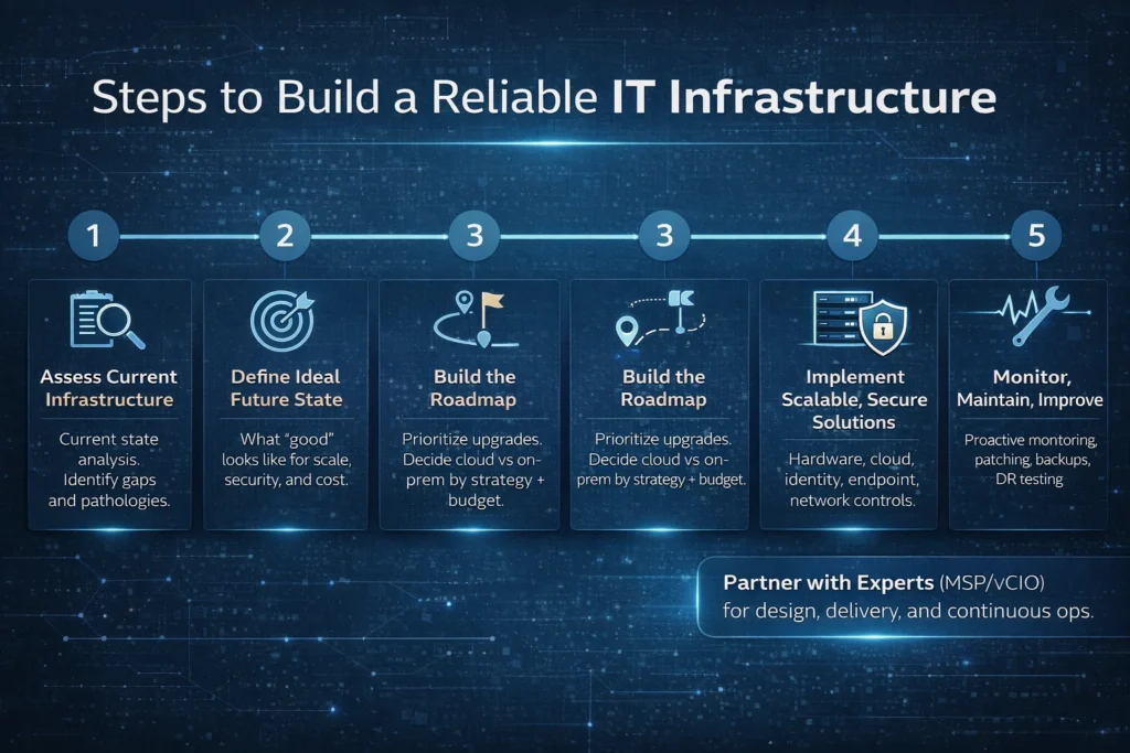 Steps to Build a Reliable IT Infrastructure