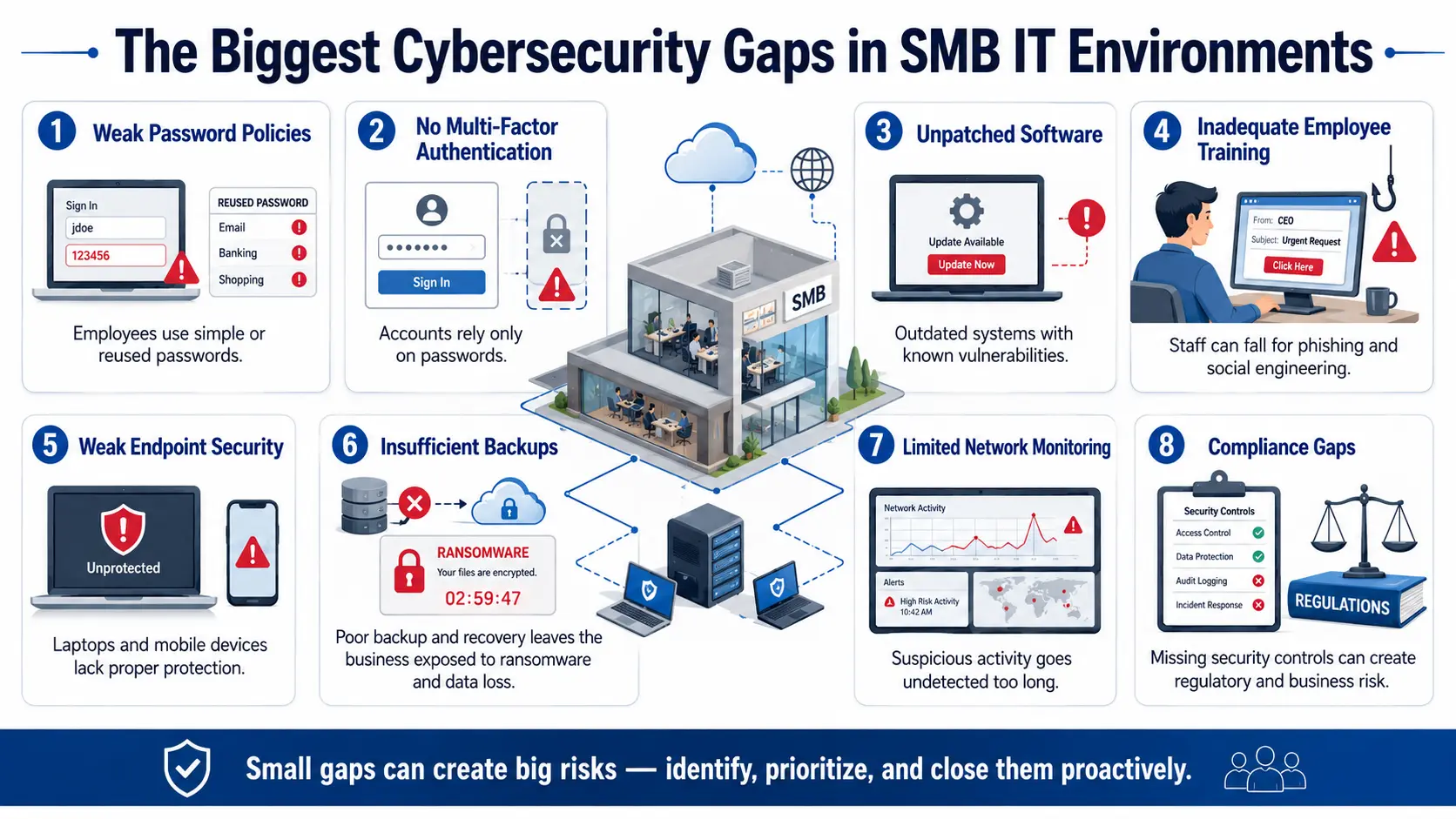 Cybersecurity Gaps in SMBs