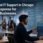 AI-powered IT support helping a Chicago business team